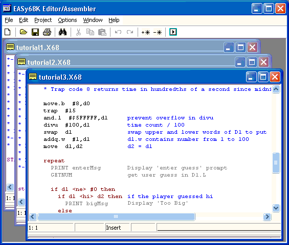 EASy68K Free 68000 Assembler Simulator Assembly Language Programming